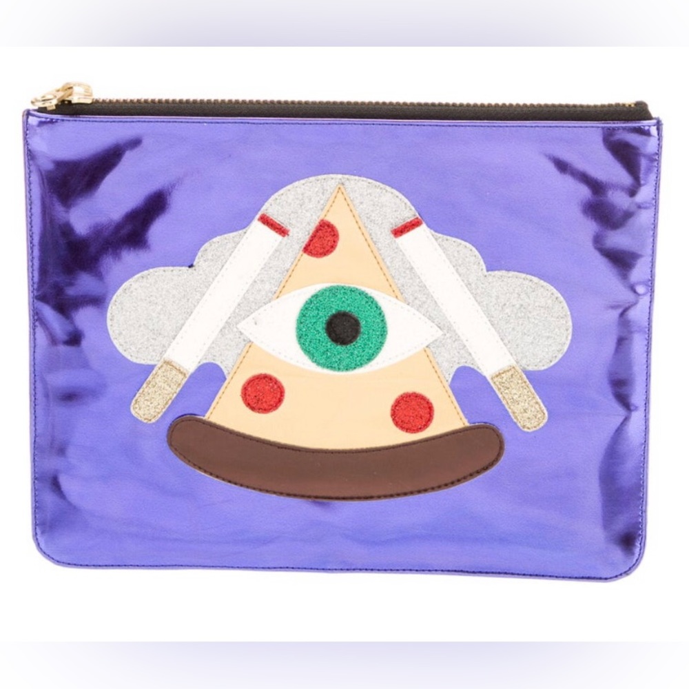 Poppy Lissiman Clutch Mini bag Vegan Faux Leather Make Up Bag